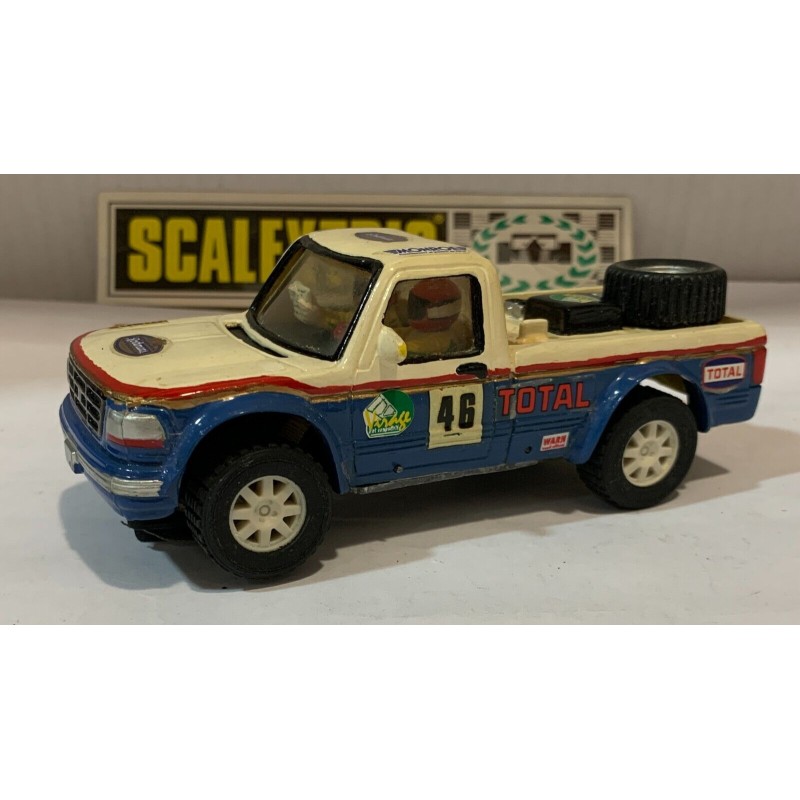 SLOT CAR FORD PICK UP -46 TOTAL PARIS DAKAR ARTESANAL CHASIS EXIN TT