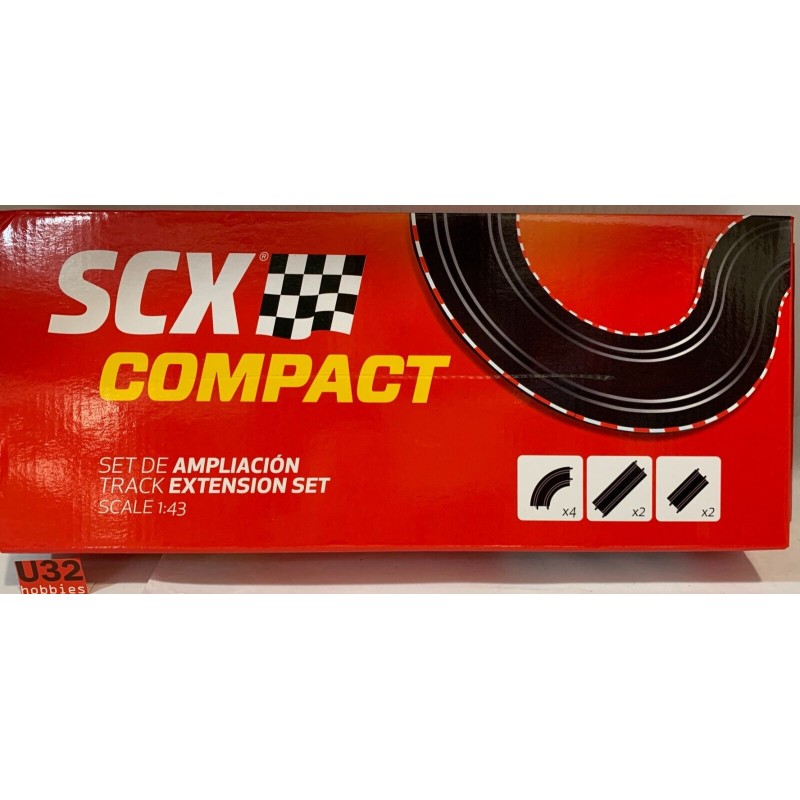 SLOT CAR SCX SCALEXTRIC COMPACT C10276X100 SET DE AMPLIACION