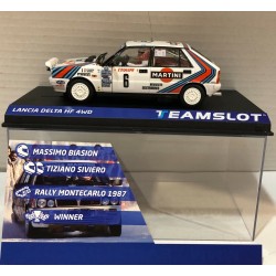 SLOT CAR TEAM SLOT 12906 LANCIA DELTA HF 4WD - 6 RALLY MONTE CARLO'87 MARTINI