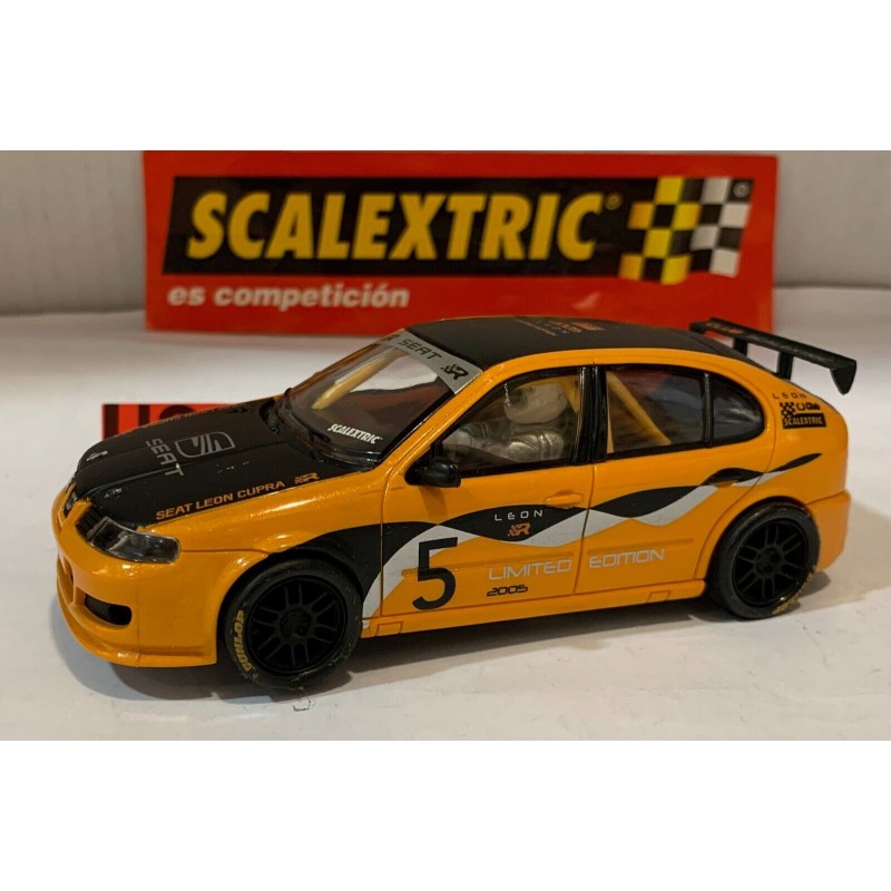 SLOT CAR SCX SCALEXTRIC 6169 SEAT LEON CLUB SCALEXTRIC 2005