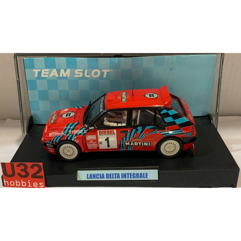 SLOT CAR TEAM SLOT A11203 LANCIA DELTA HF INTEGRALE -1 RALLY SAN REMO M.BIASION