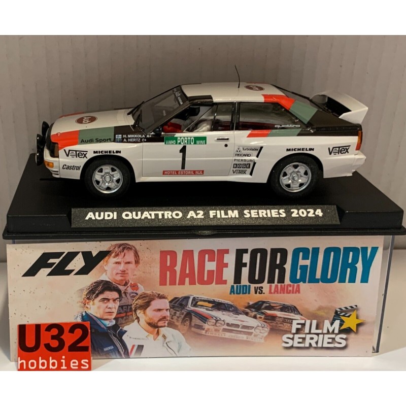 SLOT CAR FLY E2084 AUDI QUATTRO A2 -1 H.MIKKOLA-A.HERTZ FILM SERIES 2024