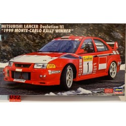 HASEGAWA 20666 KIT 1/24 MITSUBISHI LANCER EVO VI WINNER RALLY MONTE CARLO 1999