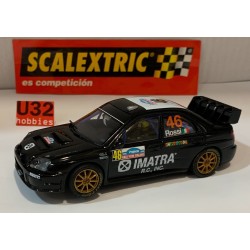 SLOT CAR SCX SCALEXTRIC  6300 SUBARU IMPREZA WRC -46 VALENTINO ROSSI