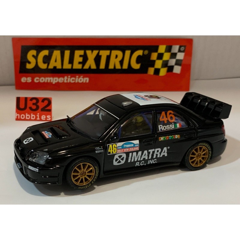 SLOT CAR SCX SCALEXTRIC  6300 SUBARU IMPREZA WRC -46 VALENTINO ROSSI