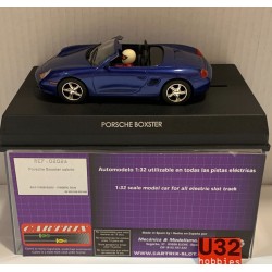 SLOT CAR CARTRIX 0202A PORSCHE BOXSTER CABRIO AZUL METALIZADO STREET CAR