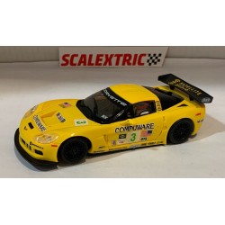 SLOT CAR SCX SCALEXTRIC U10495S300 CHEVROLET CORVETTE C6R -3 O'CONNELL