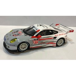 SLOT CAR SCALEAUTO SC-6139R PORSCHE 991RSR -911 24H.DAYTONA 2014 PILET-TANDY