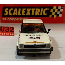 SLOT CAR SCX SCALEXTRIC ALTAYA FORD FIESTA 1600 -7 COSTA BRAVA 1998 S.SERVIA