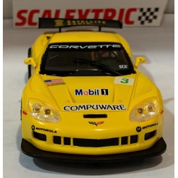 SLOT CAR SCX SCALEXTRIC U10495S300 CHEVROLET CORVETTE C6R -3 O'CONNELL