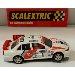 SLOT CAR SCX SCALEXTRIC 6000 MITSUBISHI LANCER EVO V COSTA BRAVA T.MAKKINEN