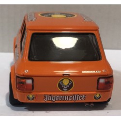 SLOT CAR BRM 131 1/24 AUTOBIANCHI A112 ABARTH -54 JAGERMEISTER HOCKENHEIM 1982