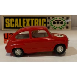 SLOT CAR SCX SCALEXTRIC EXIN TC600 SEAT 600 -12 ROJO CHASIS ROJO PRIMERA SERIE