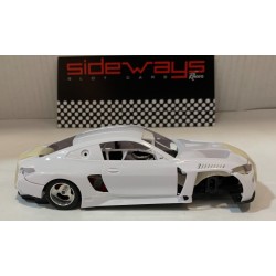 SLOT CAR RACER SIDEWAYS SWCAR09K BMW M4 GT3 WHITE KIT MB