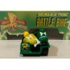 SLOT CAR SCALEXTRIC C-883 MOTORCYCLE AND SIDECAR GREEN POWER RANGERS