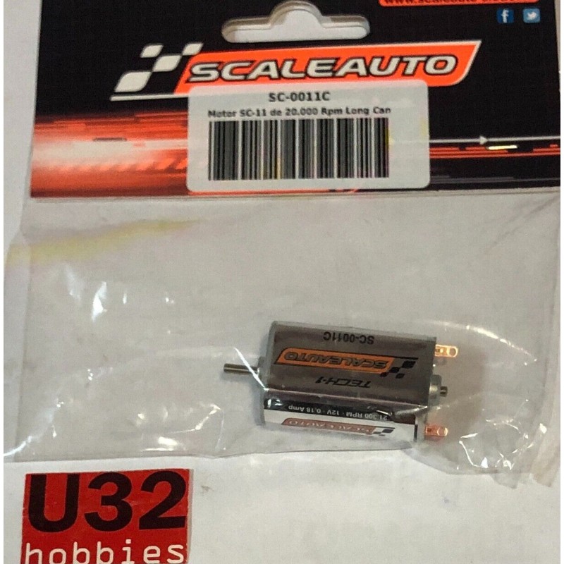 SCALEAUTO SC-0011C MOTOR SC-11 TECH L-CAN 20000rpm 12V 0.18Amp 285gr xcm MPM 5gr