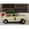 SLOT CAR AIRFIX 5165 MINI COOPER -3 BLANCO TECHO VERDE