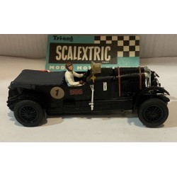 SLOT CAR SCX SCALEXTRIC C-64 BENTLEY 4.5L -1 NEGRO VINTAGE