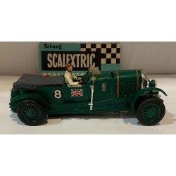 SLOT CAR SCX SCALEXTRIC C-64 BENTLEY 4.5L -8 VERDE  VINTAGE