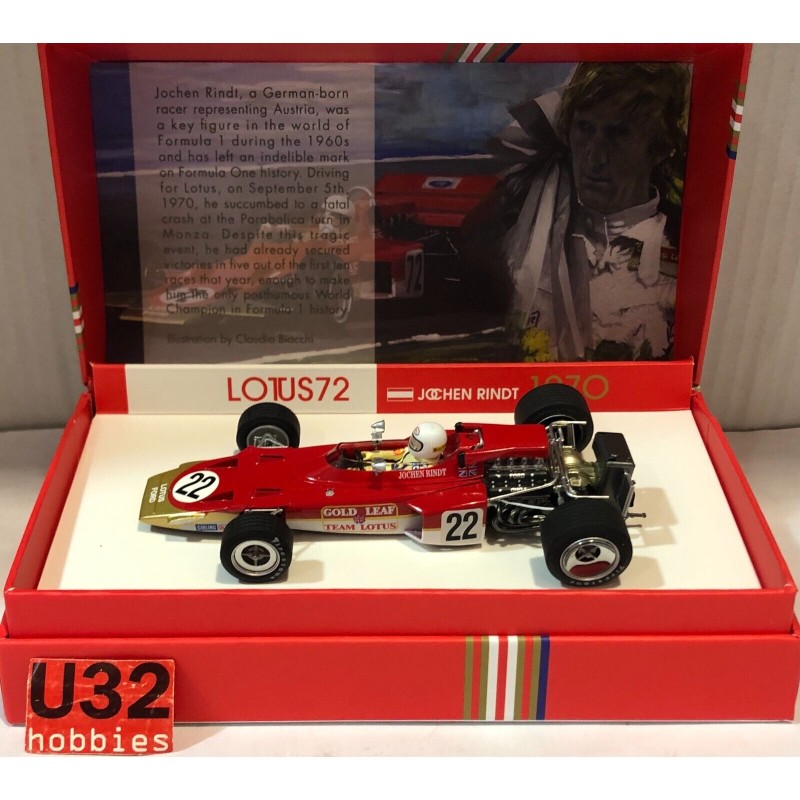 SLOT CAR POLICAR PCW02 LOTUS 72 -22 GP MONZA 1971 JOCHEN RINDT