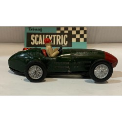 SLOT CAR SCX SCALEXTRIC UK TRIANG TINPLATE MASERATI 250F -7 F1 1957 VERDE ROJO