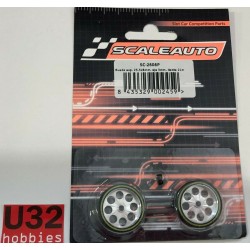 SCALEAUTO SC-2606P RUEDA ESPUMA 25.5x8mm LLANTA 21mm EJE 3mm ALIG. PROCOMP 2