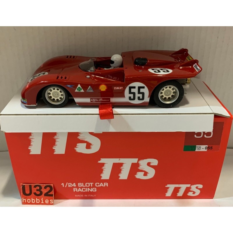 SLOT CAR TTS-055 1/24 ALFA ROMEO 33/3 -55 1971 STOMMELEN-HEZEMANS