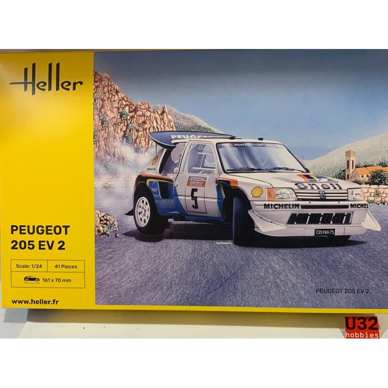 HELLER 80716 KIT 1/24 PEUGEOT 205 TURBO 16 EVO 2