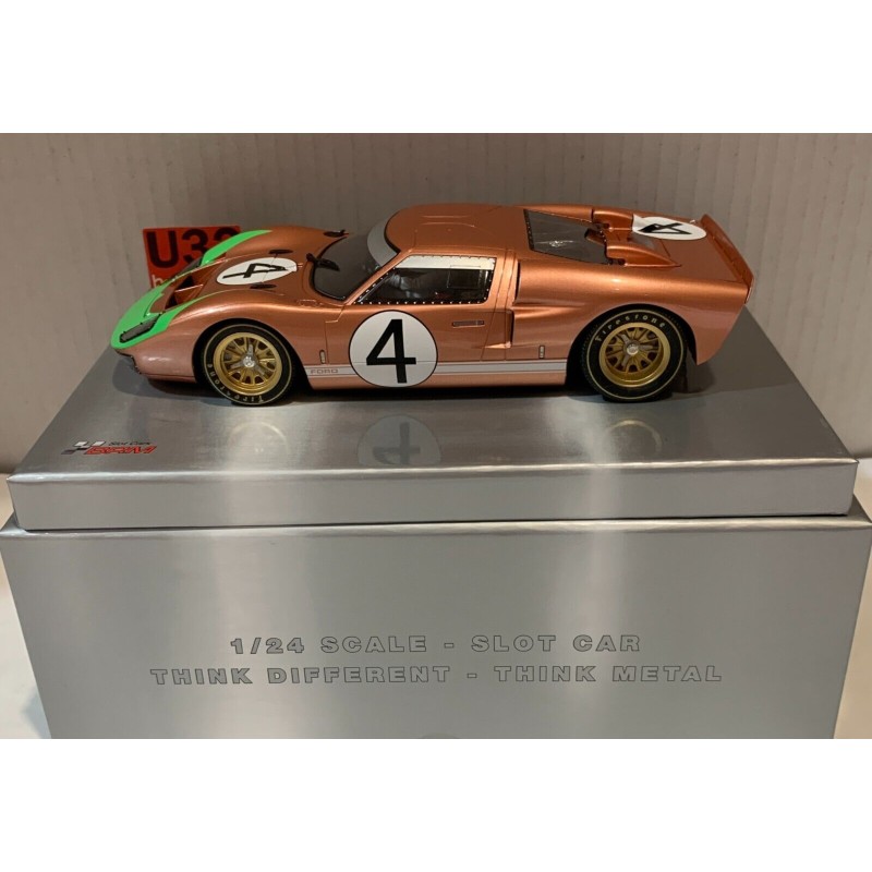 SLOT CAR BRM-167  1/24 FORD GT 40 MKII -4 24H.LE MANS 1966 M.DONOHUE-P.HAWKINS