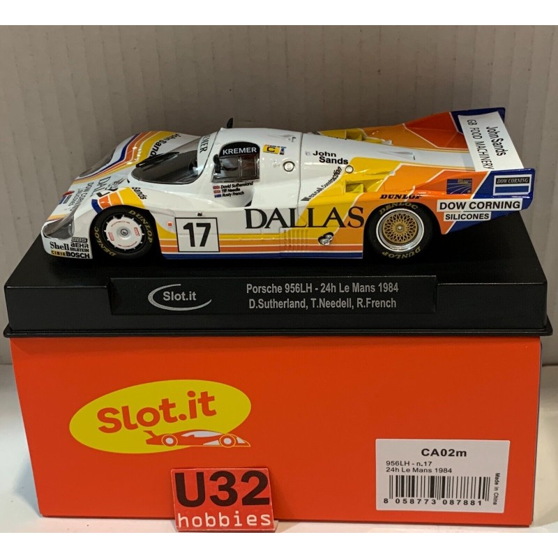 SLOT CAR SLOT.IT CA02M PORSCHE 956LH -17 LE MANS 1984 SUTHERLAND-NEEDELL-FRENCH