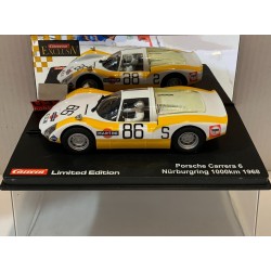 SLOT CAR CARRERA EXCLUSIV 20492 PORSCHE CARRERA 6 -86 NURBURGRING 1968 1/24