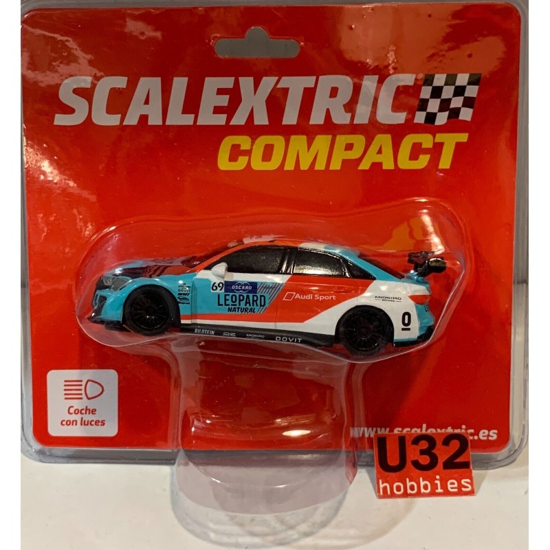 SLOT CAR SCX SCALEXTRIC COMPACT C10462S300N AUDI RS3 LMS -69 VERNAY