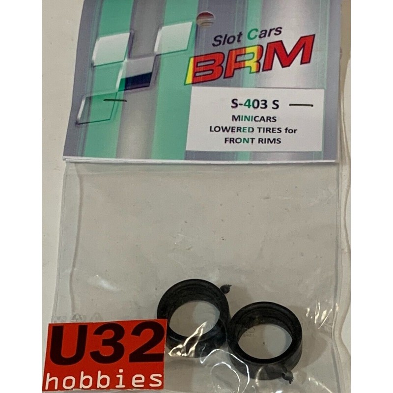 BRM MODELS S403S NEUMATICO DELANTERO MINICARS RACING GRIP ZERO 1/24 2 UNID.