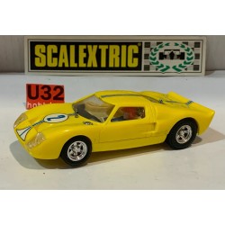 SLOT CAR SCX SCALEXTRIC EXIN C-35 FORD GT 40 -2 AMARILLO LIMON