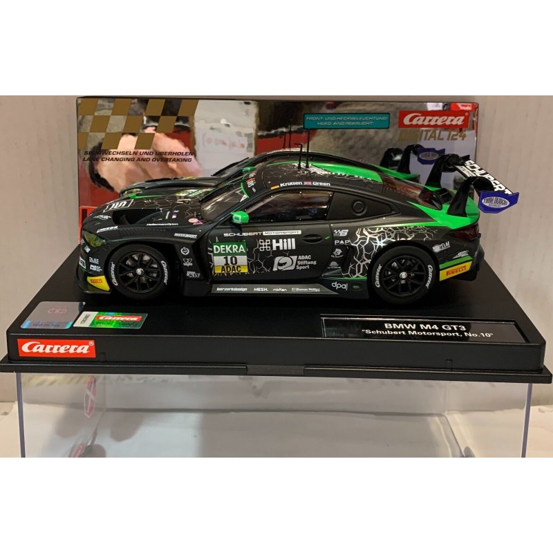 SLOT CAR CARRERA EXCLUSIV 23952 BMW M4 GT3 -10 SCHUBERT MOTORSPORT DIGITAL 1/24