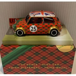 SLOT CAR BRM-S03  1/24 MINI COOPER -25 XMAS EDITION 2024 GOLD LIMITED.EDITION