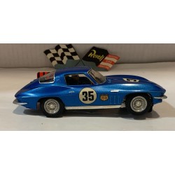 SLOT CAR REVELL 3106 CHEVROLET CORVETTE STING RAY 1965 -35 AZUL