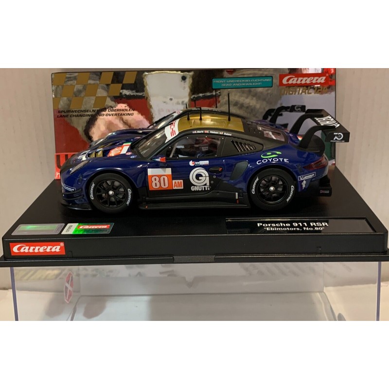 SLOT CAR CARRERA EXCLUSIV 23971 PORSCHE 911 RSR -80 EBIMOTORS DIGITAL 1/24