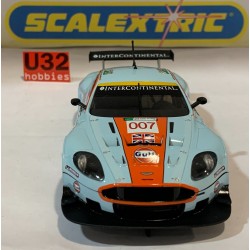 SLOT CAR SCX SCALEXTRIC ASTON MARTIN DBR9 007 ROFGO GULF  SCALEXTRIC UK