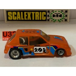 SLOT CAR SCX SCALEXTRIC SRS EXIN 7031 PEUGEOT 205 TURBO 16 -205 CARR.NARANJA