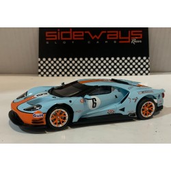 SLOT CAR RACER SIDEWAYS SWCAR02D FORD GT 40 -6 GULF 1969 HISTORICAL COLORS LTED.