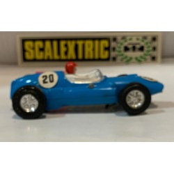 SLOT CAR SCX SCALEXTRIC EXIN CF 1 COOPER  -20 F1 GUIA FIJA AZUL CELESTE