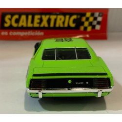 SLOT CAR SCX SCALEXTRIC 6438 PLYMOUTH AAR CUDA LIME LIMITED EDITION CHINA