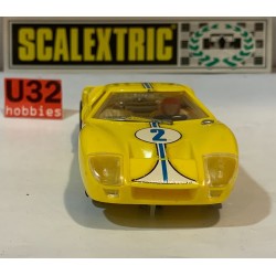 SLOT CAR SCX SCALEXTRIC EXIN C-35 FORD GT 40 -2 AMARILLO LIMON