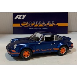 SLOT CAR FLY A2077 PORSCHE 911 CARRERA RS STREET VERSION BLUE ORANGE