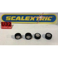 SCALEXTRIK UK RUEDAS DELANTERAS Y TRASERAS 2+2 LAMBORGHINI DIABLO