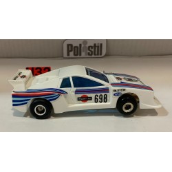 SLOT CAR POLISTIL A125 LANCIA BETA MONTECARLO -698 MARTINI RACING