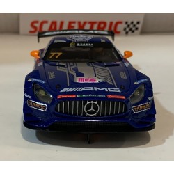 SLOT CAR SCX SCALEXTRIC U10501S300 MERCEDES AMG GT3 -77 TAMAC M.ENGEL