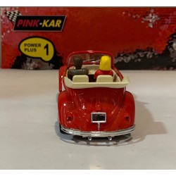 SLOT CAR PINK KAR CV027 VW VOLKSWAGEN BEETLE ESCARABAJO DESCAPOTABLE ROJO