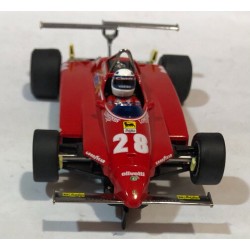 SLOT CAR POLICAR CAR09A FERRARI 126 C2 -28 F1 LONG BEACH GP 1982 DIDIER PIRONI